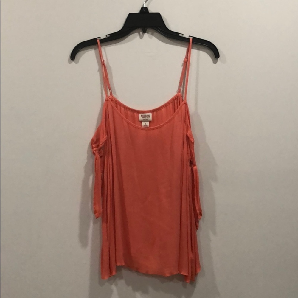 Mossimo Supply Co. Coral Knot Shoulder Tank